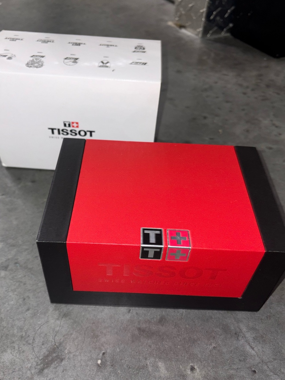 Authentic Tissot Swiss Watch Presentation Box Set w/ Booklets & Pouch